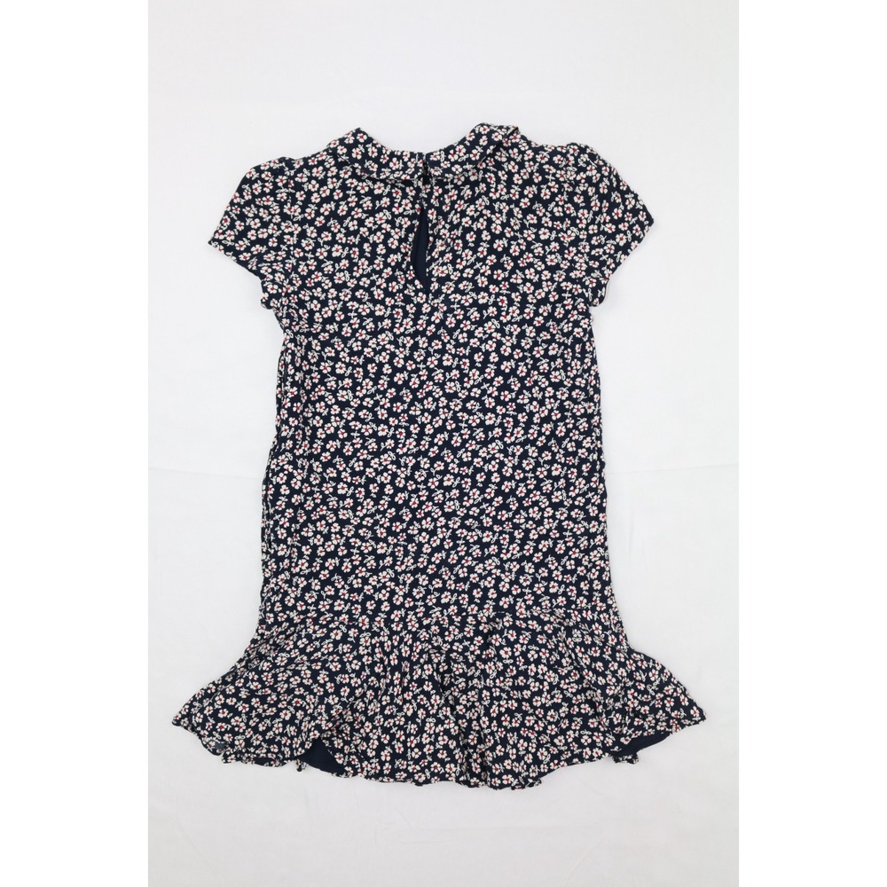 Polo Ralph Lauren Dress Girls Sz 6 Blue Floral Fit Flare Button Lined Collared - Picture 6 of 13